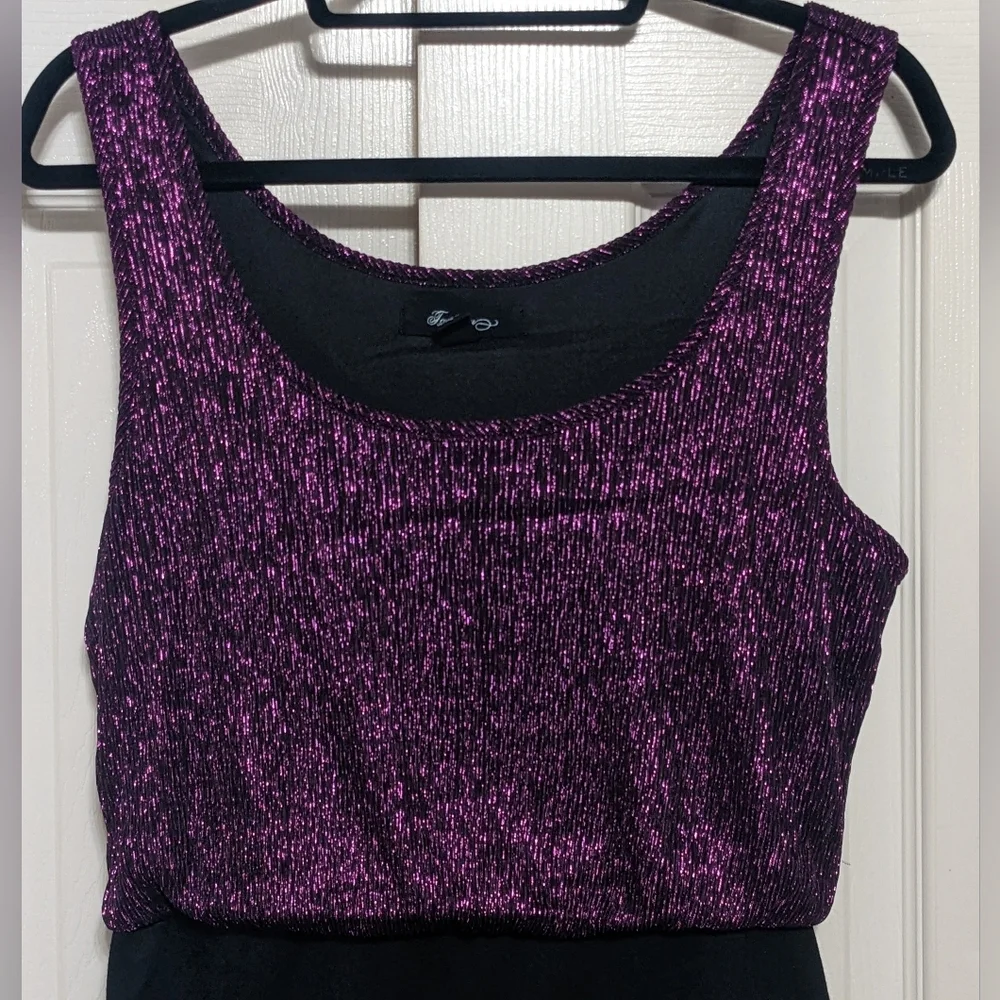 Forever 21 Dress Black and Purple  Cocktail Dress - Picture 4 of 7